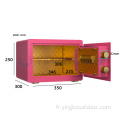 Couleur rose Smart Safes à la maison Utiliser la boîte sûre